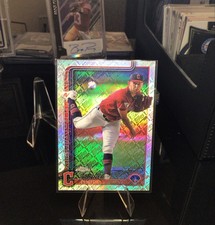 2025 Topps Chrome, Tanner Bibee Topps Logo Fractor #236 ￼