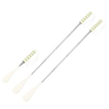 2pcs Shoe Horn 11.8"-28" Long Handle Retractable Telescopic Shoehorn, Beige