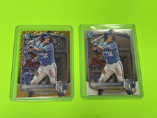 Hyungchan Um 2025 1st Bowman Chrome Prospect Gold Refractor 23/50 + Base Card