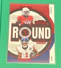 2024 Panini Contenders Red- Round Numbers Malik Nabers, Marvin Harrison Jr. #2 