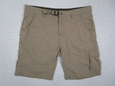 Prana Zion Shorts Mens 38 Brown Stretch Cargo Hiking Outdoor Trail M3ST10117