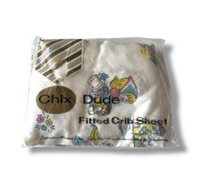 Vintage 1972 NOS Chix Dude 100 Cotton Holland Girl Windmill Fitted Crib Sheet
