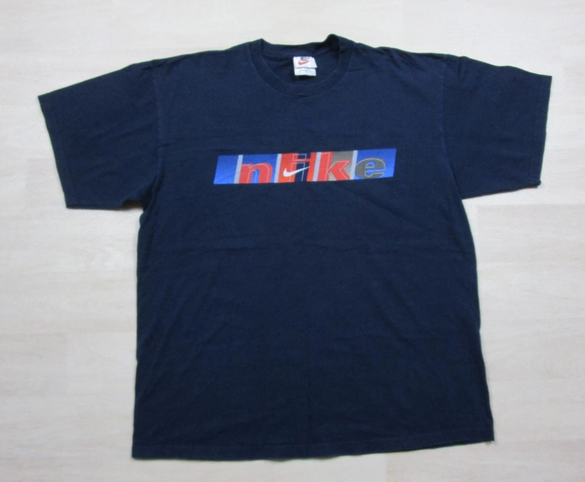 Nike Graphic Tee Blue Vintage T-Shirts for Men for sale | eBay