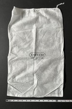Coach Leatherware Dust Bag Purse Handbag Cover Drawstring 19x15" White