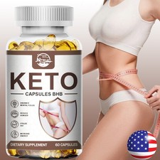 KETO BHB 2,000mg Ketone FAT BURNER RAPID Weight Loss Diet Pills Ketosis 60 Caps