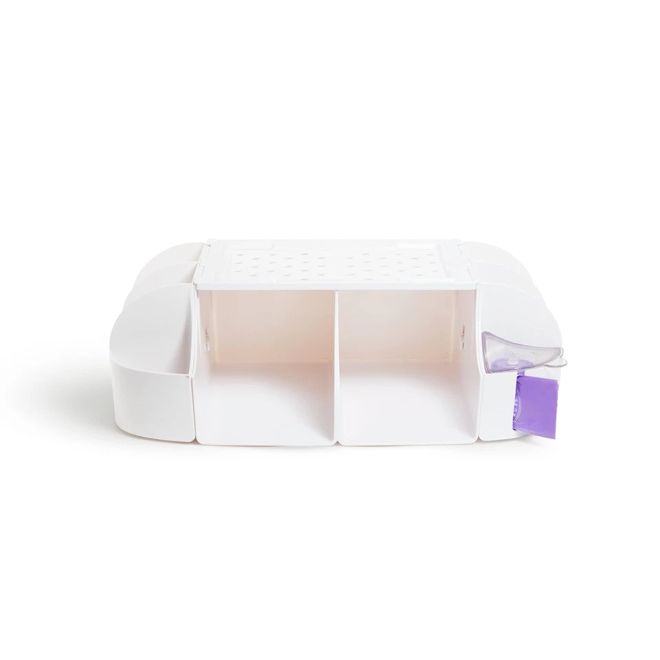 Organizador de cambio de apilador de pañales para bebé Munchkin®, blanco, unisex Foto 2 de 4