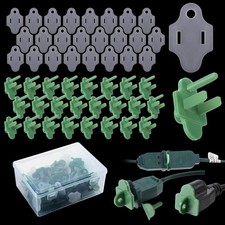 25 Sets Green Weatherproof Gaskets and Plug Protectors Covers Outdoor Plug Cover