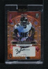 2023 5 Card Draw Stacked Deck Orange Rainbow Foil 2/5 Zach Harrison Auto 4o1