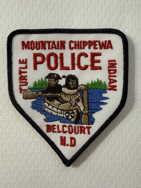 North Dakota Turtle Mountain Chippewa Indian Tribe Belcourt tribal police patch