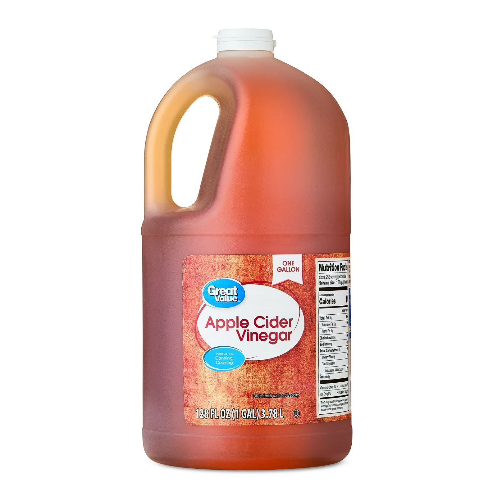 Great Value Apple Cider Vinegar, 128 fl oz [FREE AND FAST SHIPPING]