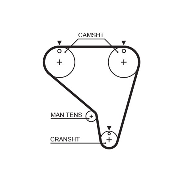 Timing belt 5266XS GATES for SUZUKI GEO - Image 11