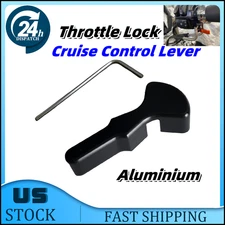 US For Harley Davidson Throttle Lock Cruise Control Lever Black Aluminium