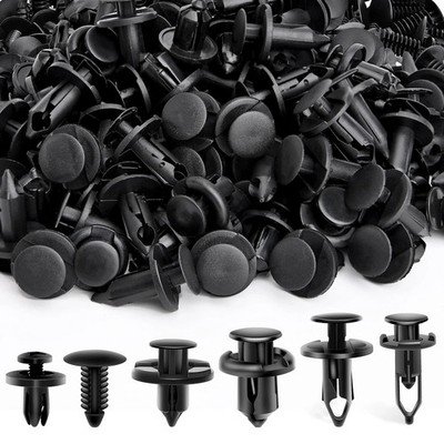 200 clips de retención para coche de 6 mm, 7 mm, 8 mm, 9 mm y 10 mm con tornillo