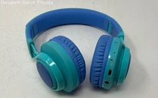 Riwbox WT-7S Blue Green Wireless Ear-Cup Over The Ear Headphones Not Tested