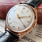 Rolex 1910s Vintage Analog Wristwatch MARCONI Manual Winding 18KGP Case