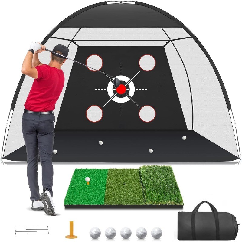 Practice Mat, Hitting Aid Nets For Backyard Driving Chipping