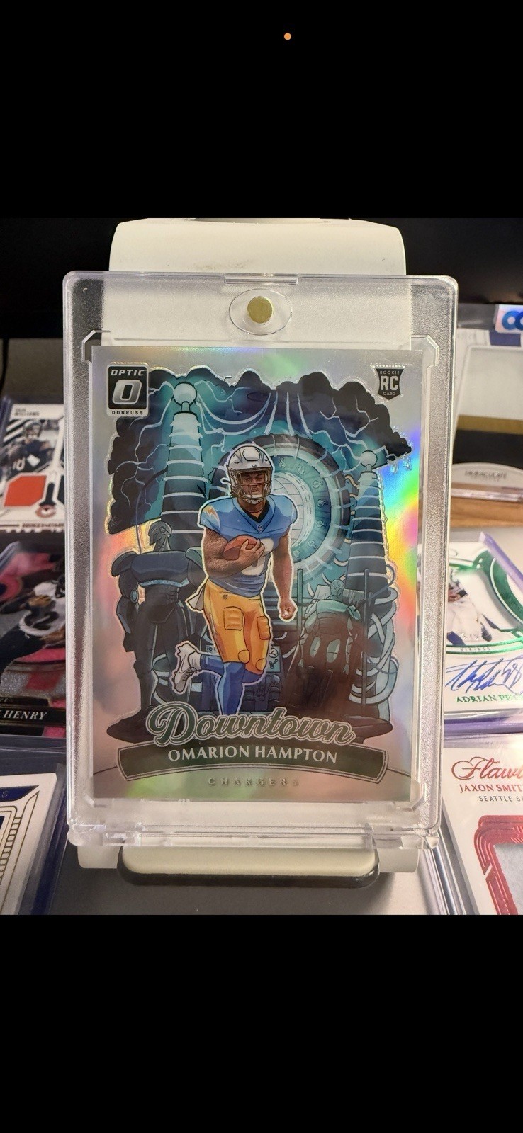 Panini 2025 Donruss Optic Downtown Omarion Hampton Chargers Rookie #16 Card