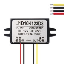DC Voltage Reducer Converter, 12V Step Down to 3.3V 3A Reducer Power Converte...