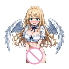 EARLFAMILY Femboy Car Sticker Computer Trunk Anime Computer Door Luggage Decal