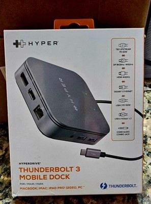 Hyperdrive Thunderbolt 3 Mobile Dock Mac PC iPad New Sealed box