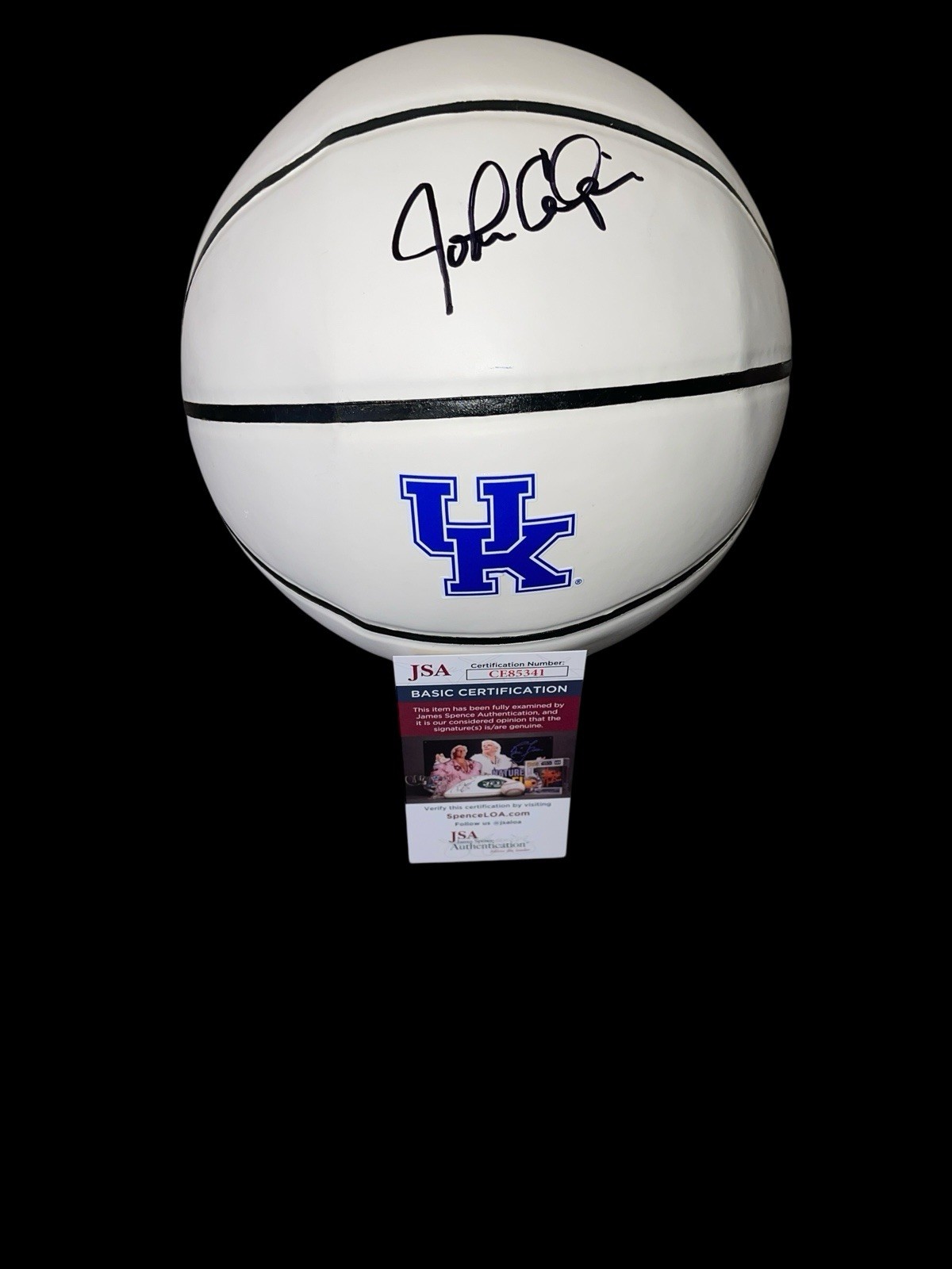 John Calipari Autographed Signed Kentucky Wildcats BASKETBALL HEAD COACH UK JSA 2012 CHAMPS 