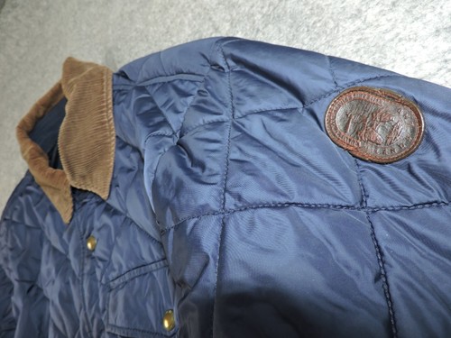 Lands End Mens Medium Primaloft Quilted Corduroy Collar Snaps Closure Jacket - Picture 3 of 16