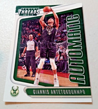 2018-19 Panini Threads #9 Giannis Antetokounmpo Automatic