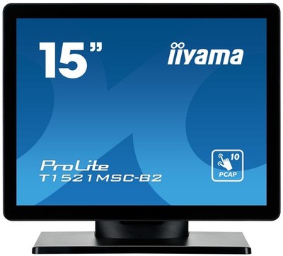 IIYAMA 38.0cm (15'') T1521MSC-B2 4:3 M-Touch VGA+HDMI retail
