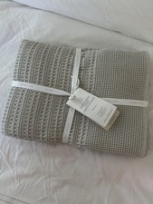 Boll & Branch Waffle Mixed Stripe Throw Blank...