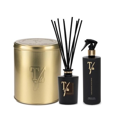 TEATRO EINZIGARTIGE DÜFTE GOLD TIN BOX TABAK STICK 250ML + SPRAYPISTOLE 500ML