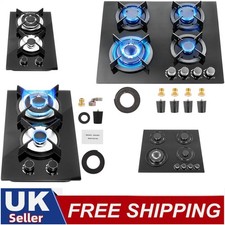 2-4 Burners Gas Hob LPG Stove Cooker Home Kitchen Camping Caravan Camper Van UK