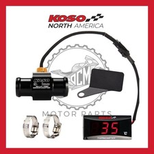 TERMOMETRO KOSO LED, TUBO ACQUA 18mm ,SENSORE TEMPERATURA M10x1