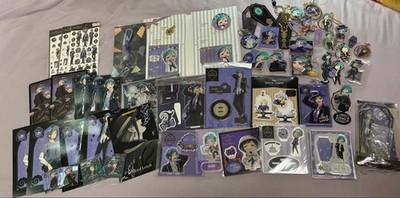 Disney Twisted Wonderland Floyd Leech Merchandise Lot Acrylic Stand Cards