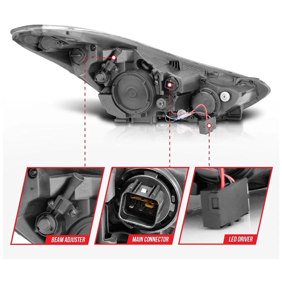 Anzo 121455 Juego de 2 Faros Faros de Conducción Faros Par Izquierdo y Derecho Foto 4 de 4