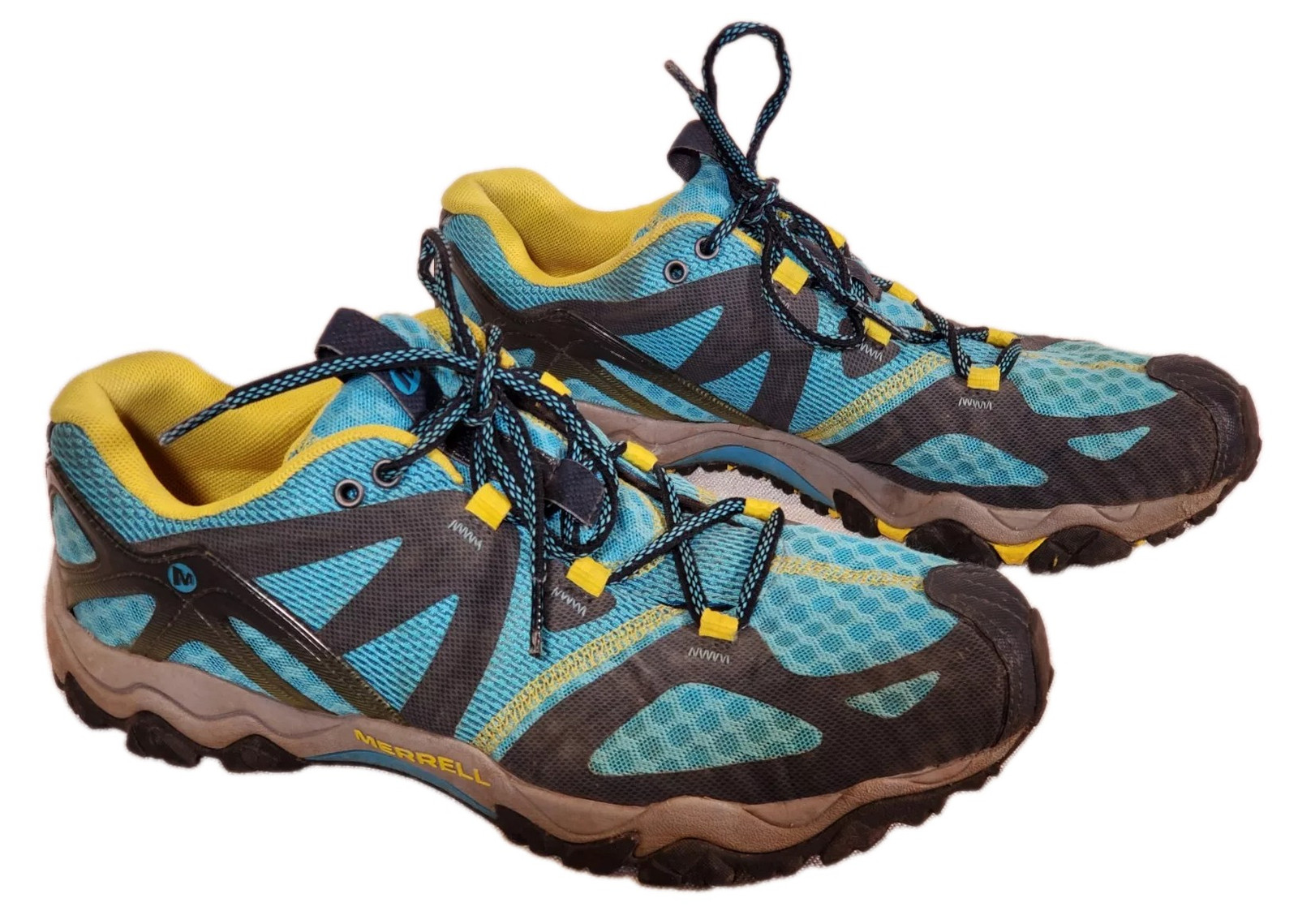 Scarpe da corsa Merrell Blue Grassbow Air basse trail escursionismo donna taglia US 10
