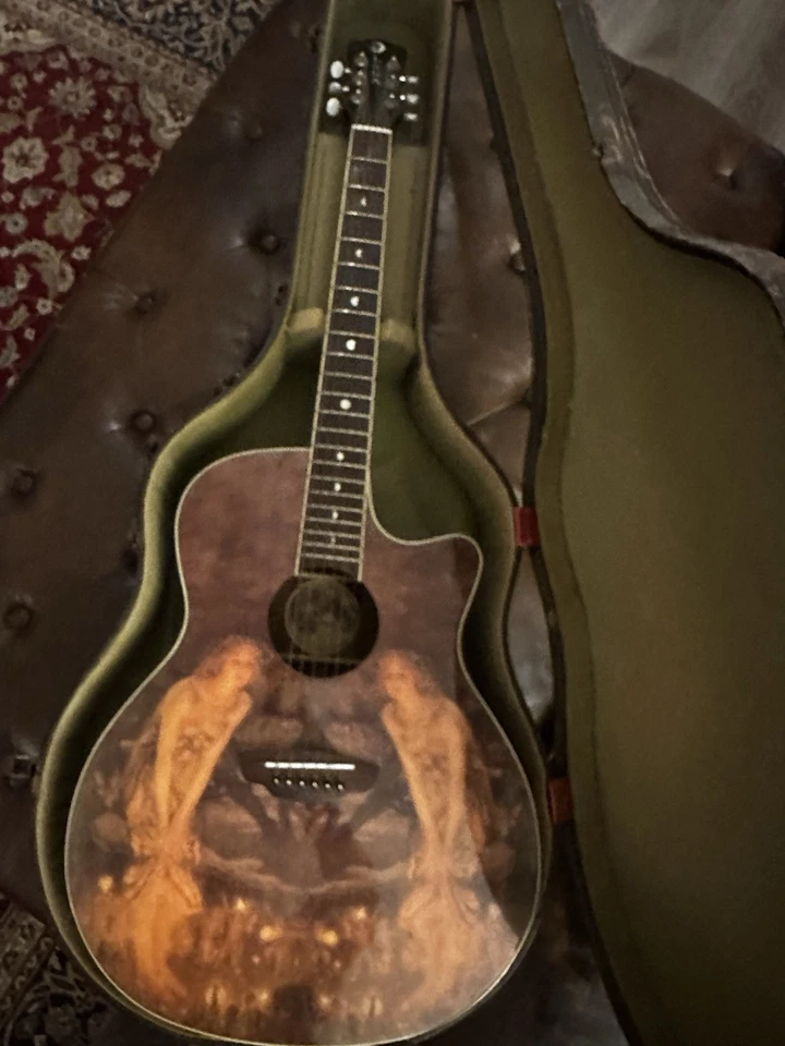 Guitarra acústica Luna de 6 cuerdas de tamaño completo Foto 4 de 4