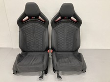 Original Audi RS Schalensitze schwarz mit schwarzer Naht  Carbon Sitzverkleidung