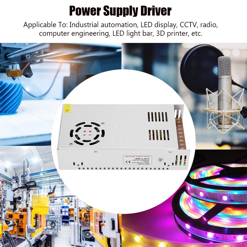 Switch Power Supply Driver Adapter DC12V Aluminum Alloy LED Screen Light Bar UK