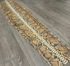 Honey Burmese Python Genuine Snake Leather real hide snake skin Rattle boa 147