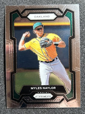 2024 Panini Prizm #254 Prospect Myles Naylor Oakland Athletics