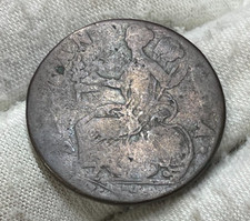 1776 Great Britain Half Penny Coin Doubled High Value