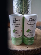 2The Humble Co Toothpaste Tablets NEW Fresh Mint 60 Tablets W/Florida & Without