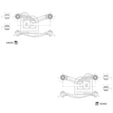 FEBI BILSTEIN Querlenkersatz links & rechts für Land Rover Discovery Sport L550