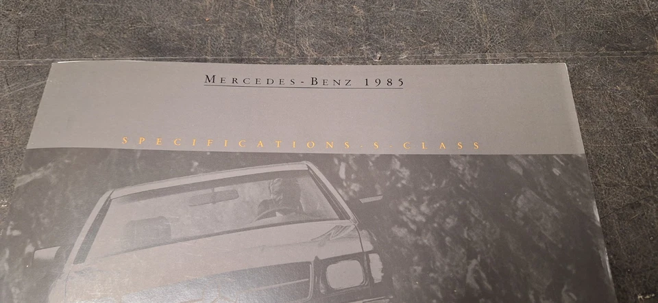 1985 梅赛德斯奔驰 S 级规格手册目录 380SL 500SEC 500SEL 380SE — 第 2/4 张图片