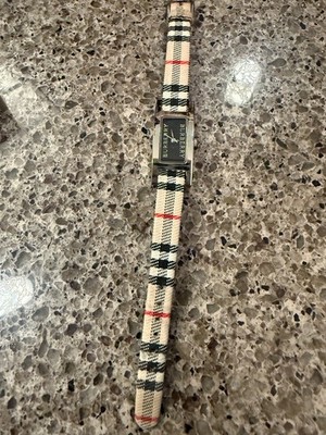 Burberry Black Face and Traditional Burberry Plaid Band, Vintage, Classic Piece