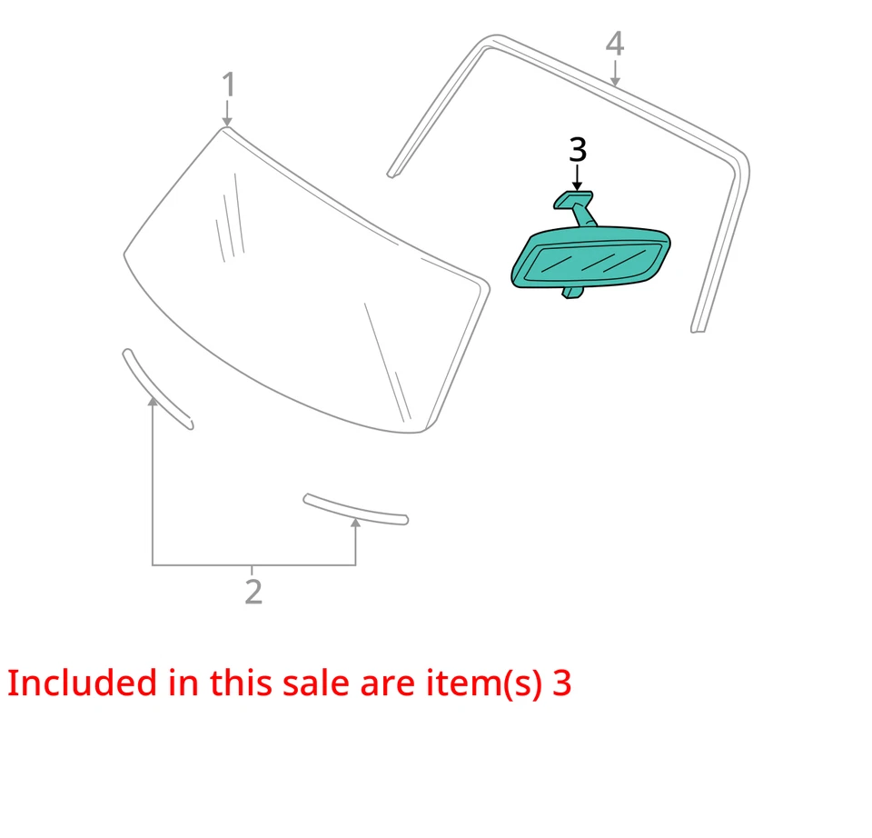 2003-2008 Mazda 6 Interior Rear View Mirror Oem B1X24 - Image 2 of 3