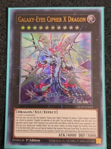 Yugioh Galaxy-Eyes Cipher X Dragon GFTP-EN011 Ultra Rare 1st Edition NM X1