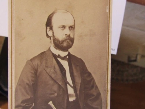 54th Indiana Infantry Captain Oliver M. Wilson autographed cdv photograph