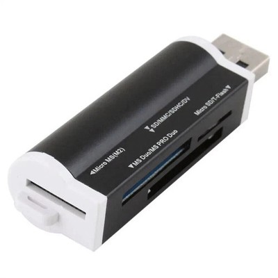 USB Memory Card Reader All In One Adapter Micro SD SDHC MMC TF M2 MS Duo