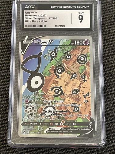 Unown V graded CGC 9 for sale on eBay